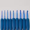 9Pcs Ergonomic Handle Crochet Hook 2MM-6MM Ergonomic Crochet Needle Long Handle Crochet Hook for Beginner Hobbyist