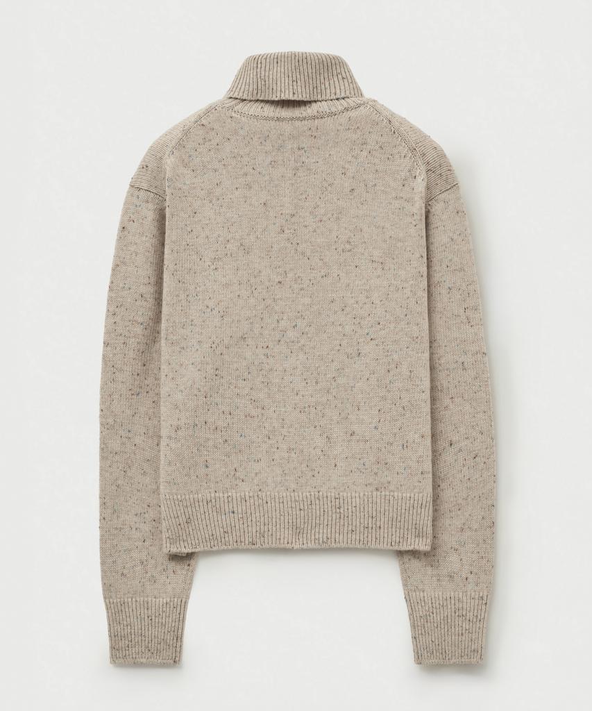 Seteo (W) Classic Turtleneck Mix Knit Oatmeal