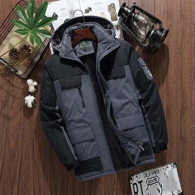 Autumn and Winter New Thick Warm Jacket Men's Casual Waterproof Loose Large Size Quality Cotton-padded Jacket
