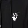 Off-White Caravaggio Arrow DBL Sleeve Hoodie Black Men Tops OMBB087F21FLE0051001