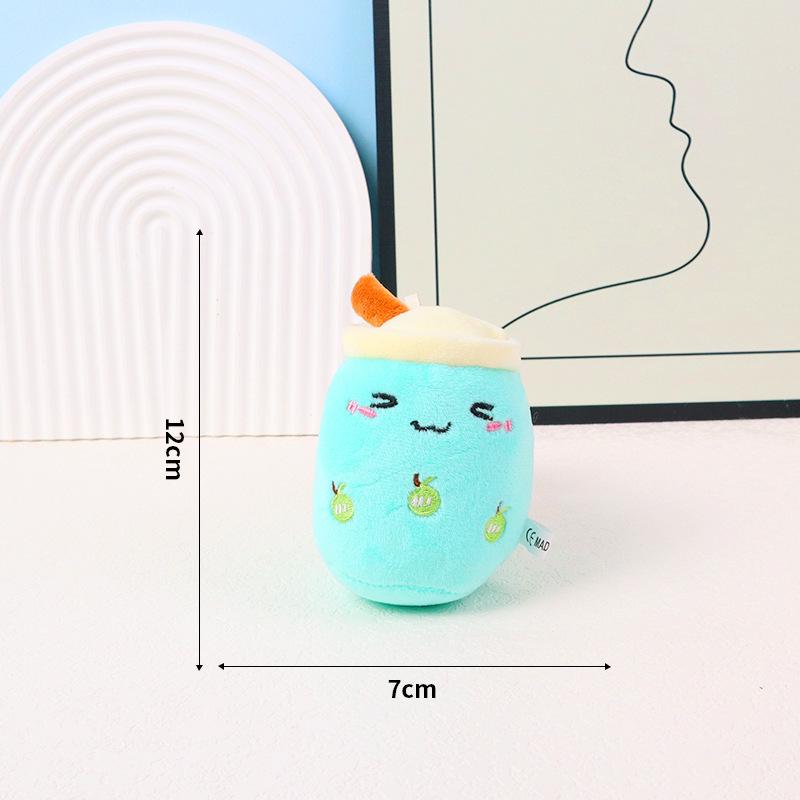 Fruit Bubble Tea Plush Keychain - Cute Gift Doll for Claw Machines & Weddings