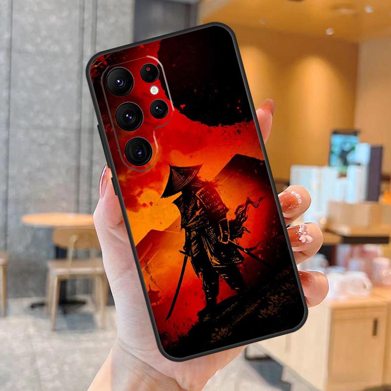 Anime Japanese Samurai Phone Case For Samsung Galaxy S25 S24 S23 S22 S20 S21 Ultra S9 S10 Plus S25 FE Back Cover