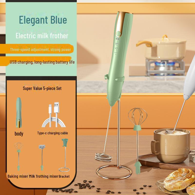 Electric Handheld Milk Frother and Coffee Stirrer