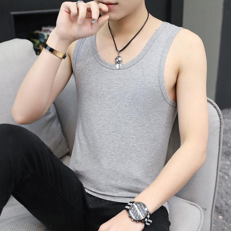 Men's Trendy Summer Sports Vest - Slim Fit, Breathable Black T-shirt for Fitness & Hurdling