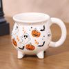 Halloween Tasse Halloween Keramik Kaffeetasse Gruseliges Wasser Trinkgeschirr Süßes oder Saures Deko für Küche Restaurant Hotel Bauernhaus