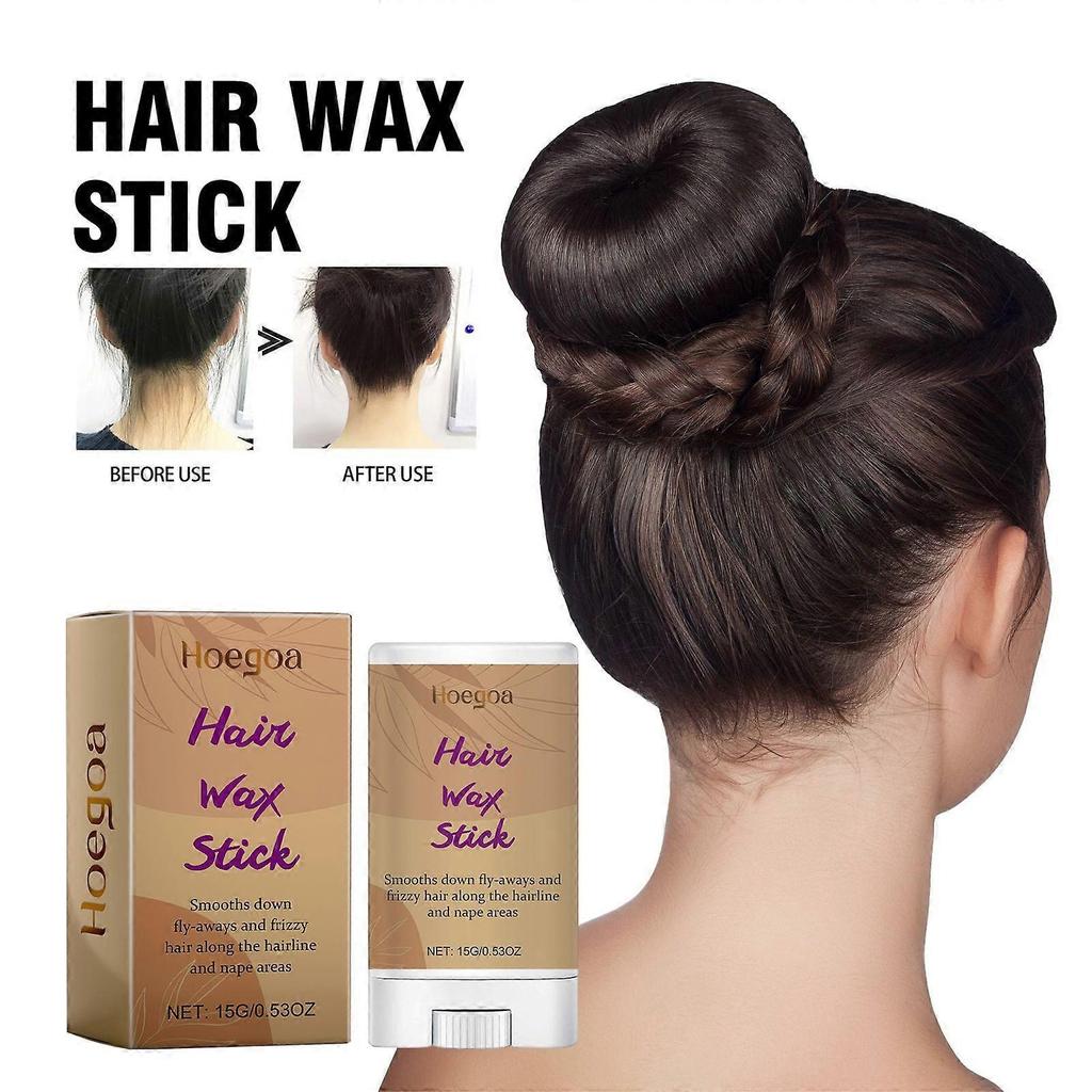 Hair Wax Stick - Styling For Frizzy Hair, Giving A Natural Shine, Smoothing Frizz, And Long-Lasting Hold.