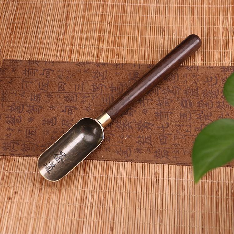 Retro Style Natural Teascoop Delicate Spoon Portable Wood Material Teaspoon