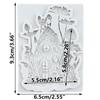 Fairy Garden House Silicone Mold Fairy Garden Rose House Fondant Molds Cake Decorating Tools Cupcake Topper Candy Sugar Craft Gum Paste Polymer Clay