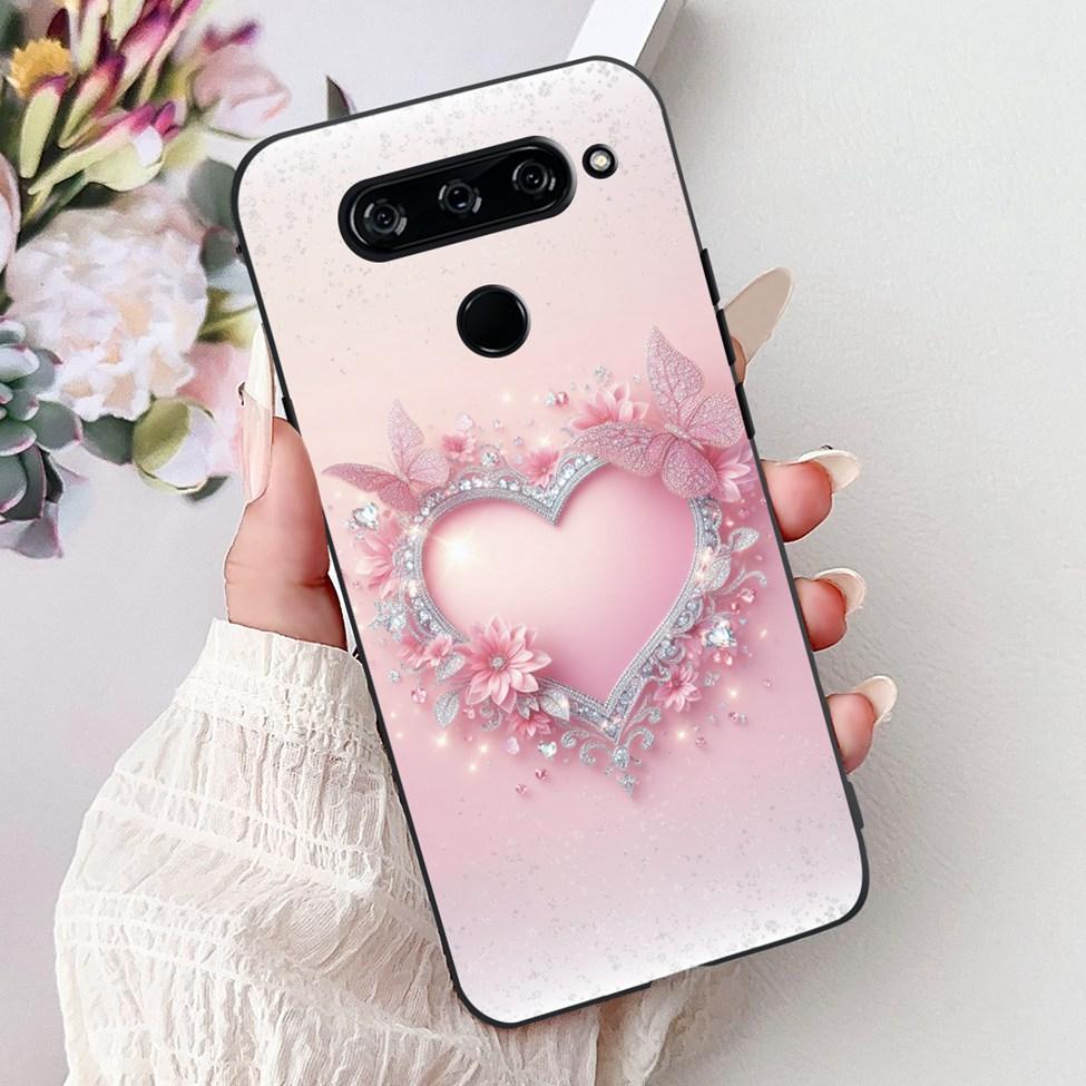 Funda For LG V40 ThinQ Case Cover Silicone Luxury Fashion Cute Cat Cool Shockproof Bumper Casing For LG V405 LM-V405 LM-V409N