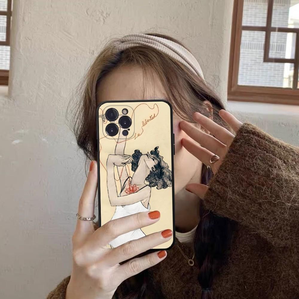 Egon Schiele Phone Case For iPhone 14 11 12 13 Mini Pro Max 8 7 6 6S Plus X SE 2020 XR XS Funda Case