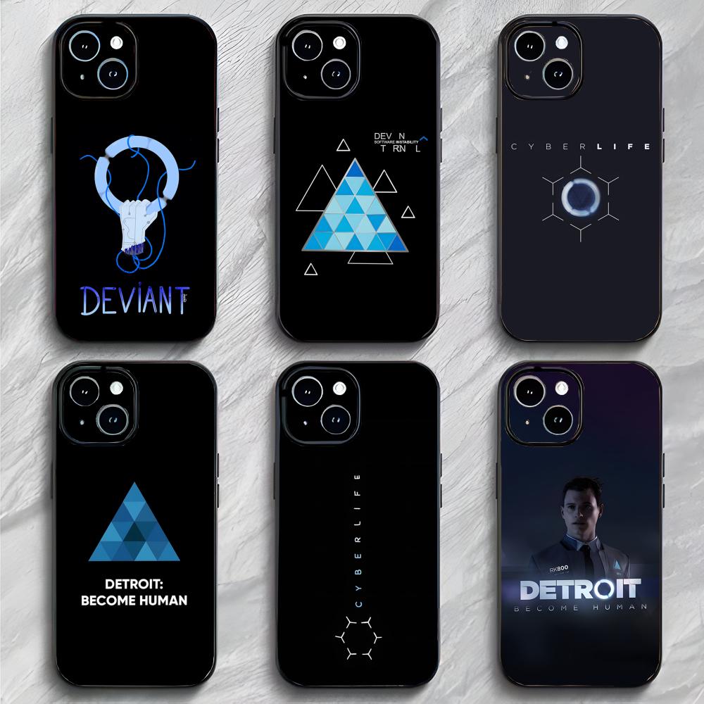 Emotional SciFi Game D-Detroit Become Human Phone Case Phone Case Soft Packaging Lightweight For iPhone17 16 15 14 13ProMax
