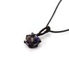 Hand-Woven Crystal Rough Stone Natural Stone Brown Mesh Pocket Necklace Mesh Pocket Sweater Chain N701
