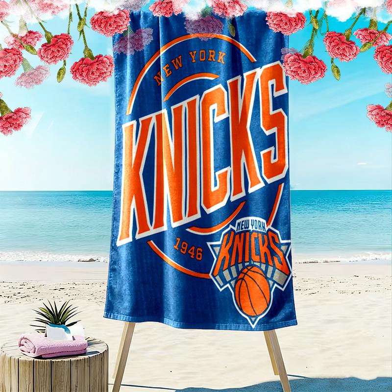 New York Knicks print Quick Dry Beach Towel Microfiber Absorbent Portable Travel Swimming Towel