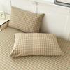 100% Cotton 2pcs Pillowcase 48x74cm Grid Printed Pillowcase Cover for Home Simple Style Cotton Pillow Cover