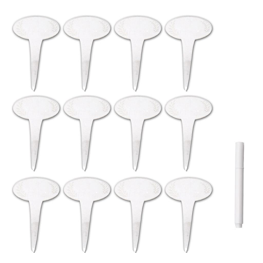 6/12pcs Plant Labels Acrylic Butterfly Garden Markers Waterproof Plant Marking Signs for Flowerpot Gardening Decoration