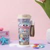 New 304 Stainless Steel Thermos Cup Labu Cloth Cartoon Pattern Portable Lily of the Valley Cup Girls High Value Straw