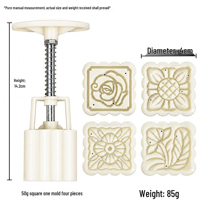 Mid-Autumn Festival Mooncake & Pastry Baking Press Mold Tool for Ice Skin and Green Bean Cake