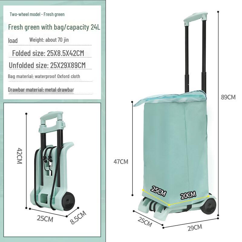 UOSU Folding Utility Cart with Bag