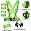 Correas Reflectantes de Alta Visibilidad Seguridad en el Trabajo Nocturno Correr Ciclismo Seguridad Chaleco Reflectante Ajustable Alta Visibilidad Reflectante