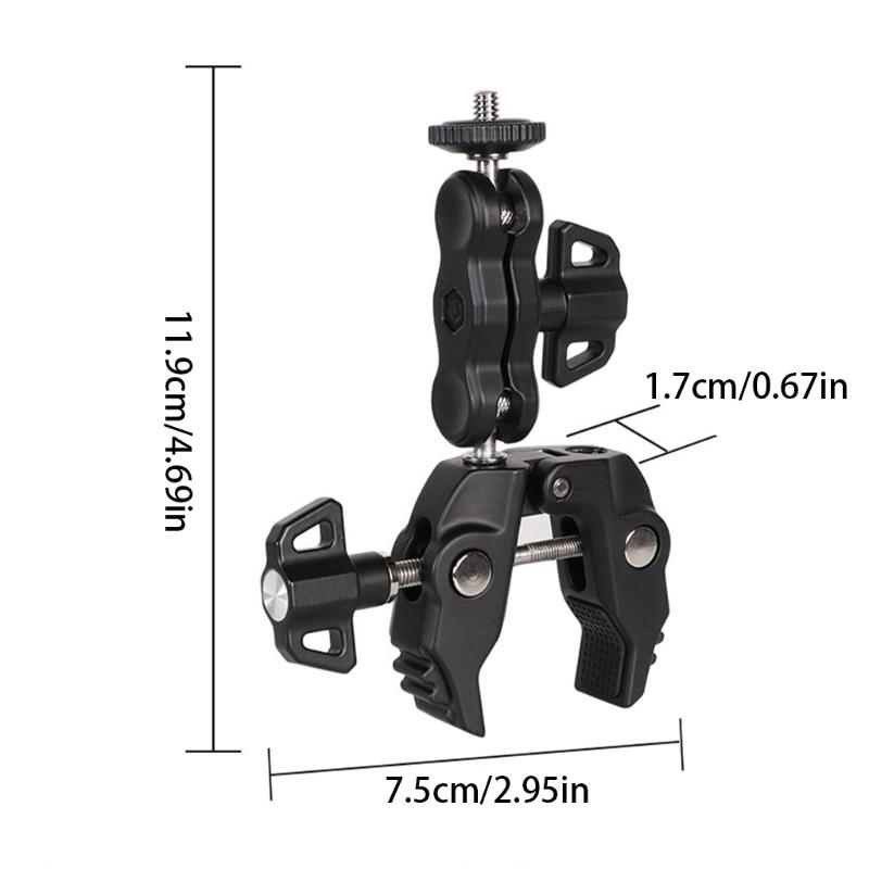 Heavy Duty Aluminum Clamp For Photography Studio Equipment Mounting Large Capacity Heavy Duty Mounting Accessories