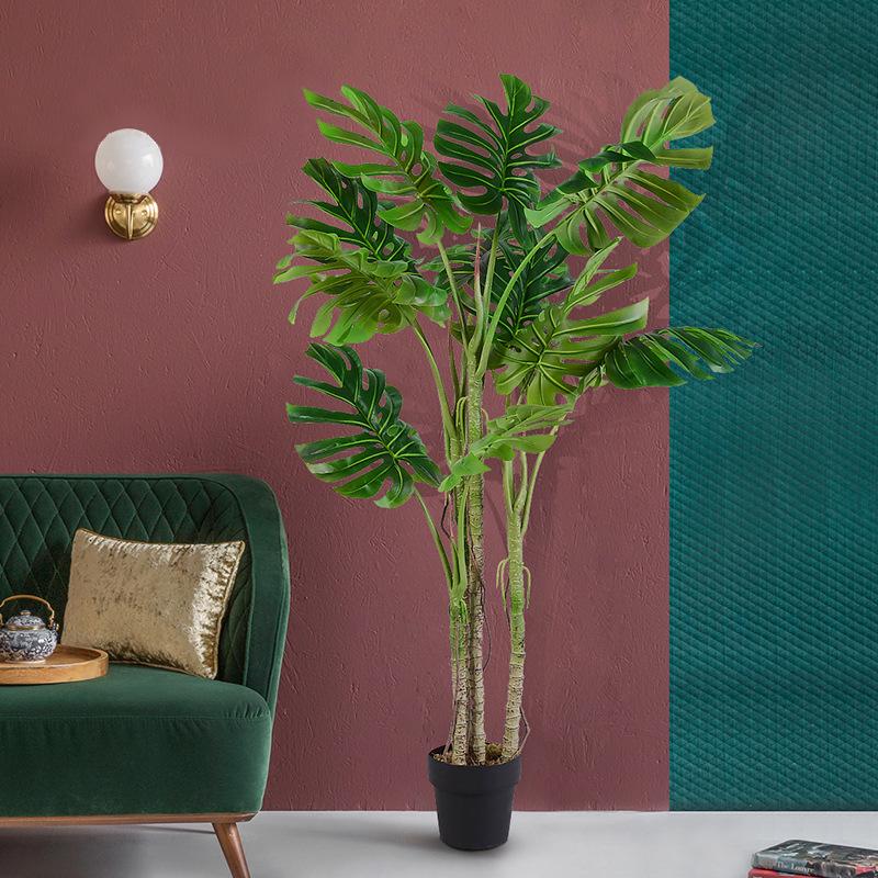 Nordic Large Tropical Faux Plant for Indoor Decor