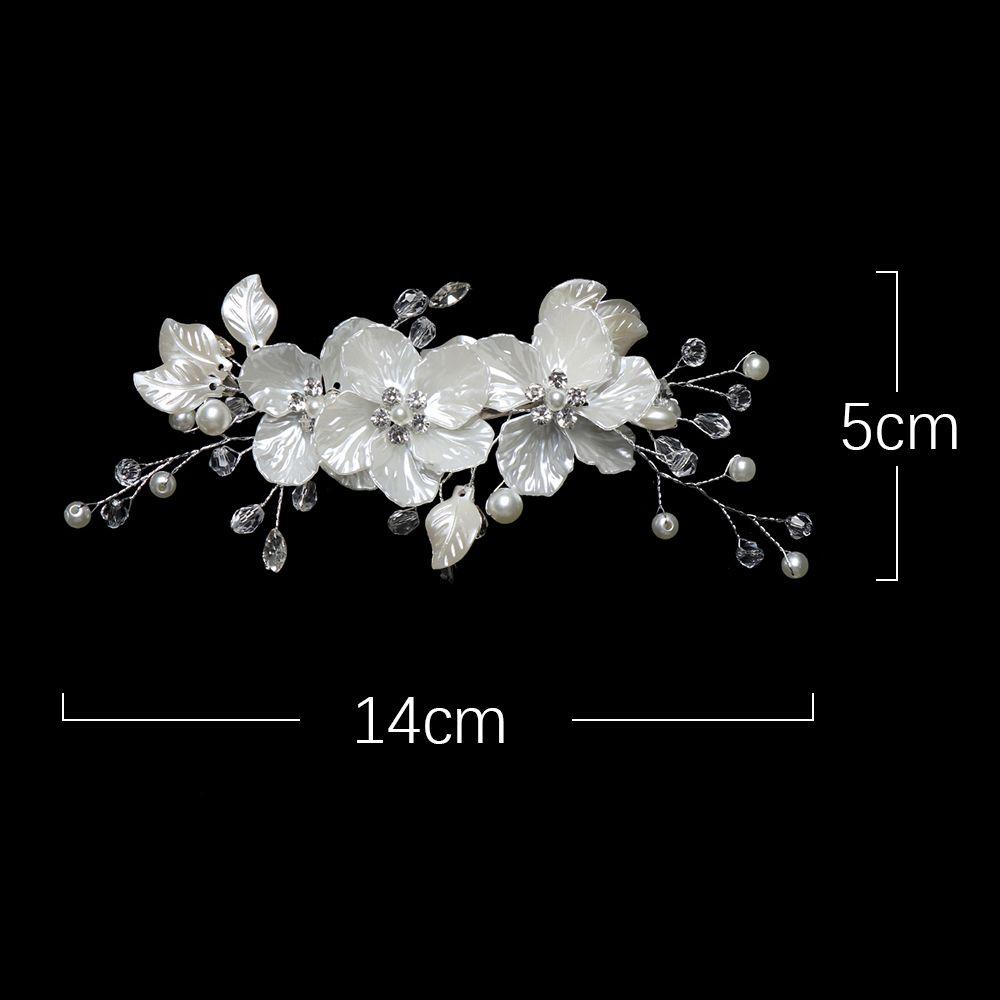 Fashion Crystal Pearl Hair Accessories Bridal Clips Hair Combs Flower Hair Pin Bridesmaid Tiara