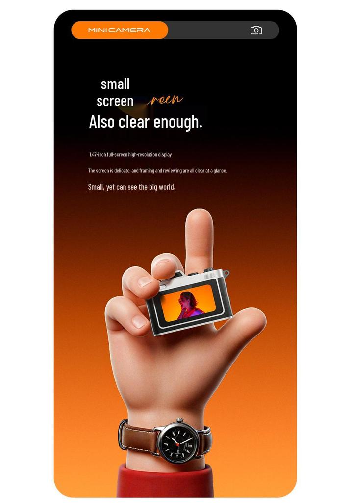 Mini Zinc Alloy Retro Digital Camera - HD Photos & Videos for Students