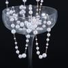 50CM 1M Plastic Imitation Pearl Ball Beaded Chain 3-8mm Multisize Beads Copper Chains Necklace Earring Cloth DIY Jewelry Making