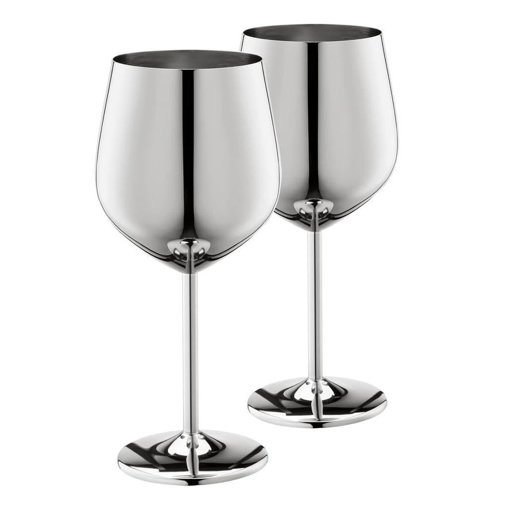Stainless Steel Wine Glass 17 oz, Unbreakable Wine Glasses Unique and Cool Portable Metal Wine Glass for Outdoor Events, Picnics