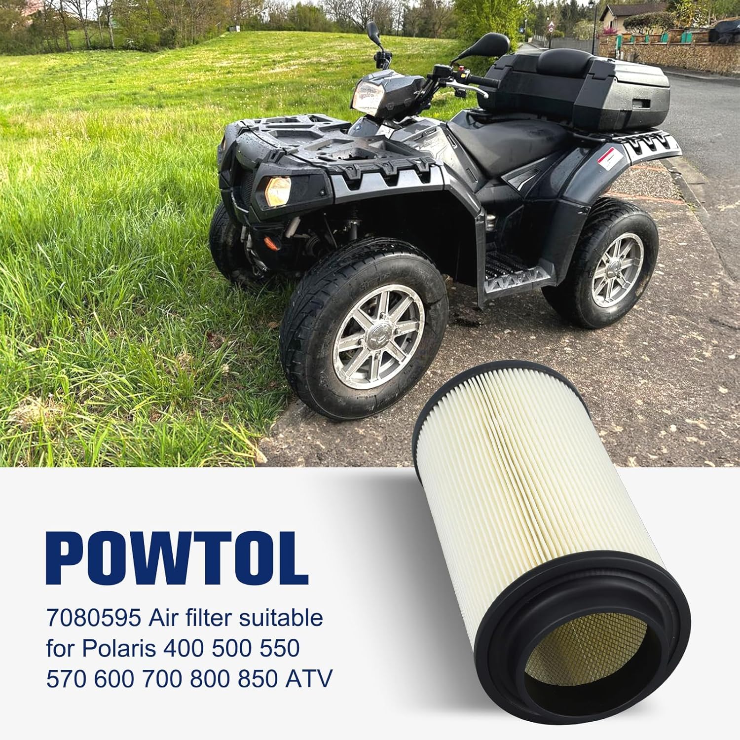 

Powtol 7080595 Air Filter for Polaris Sportsman 500 570 800 700 850 400 550 600 1000 Scrambler Magnum ATV Parts 7082101