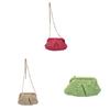 Summer Woven Shell Crossbody Bag With Chain Strap For Daily Fashion