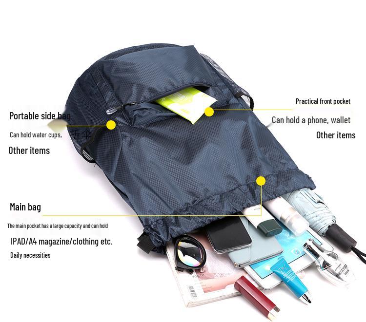 Drawstring Sports Backpack for Men & Women - Travel, Basketball, Swimming, Training, Storage