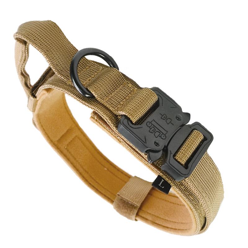Tactical Dog Collar for Large & Medium Dogs - Thick, Non-Choking Military Design