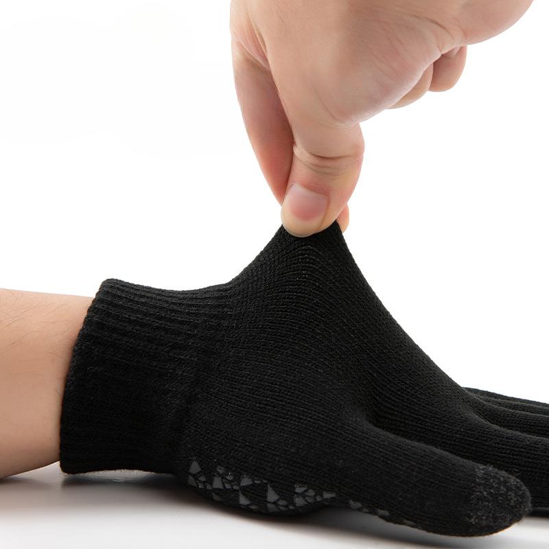 Exclusive Knit Touchscreen Gloves Couples Winter Fleece Lined Thick Warm Anti-Slip Gloves