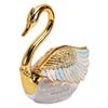 Sugar Container with Spoon Decorative Swan Shaped Plastic Glass Seasoning Jar for Sugar Salt Coffee Tea