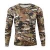 2025 Men's European and American Digital Retro 3D Printing Casual Long-sleeved Crew Neck T-shirt Sports Jumper Sweater