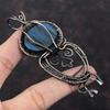 Labradorite Pendant Copper Wire Wrapped Gemstone Pendant Ethnic Style Pendant Copper Wire Wrap Jewelry Handmade Amazing Pendant Gift For Mom