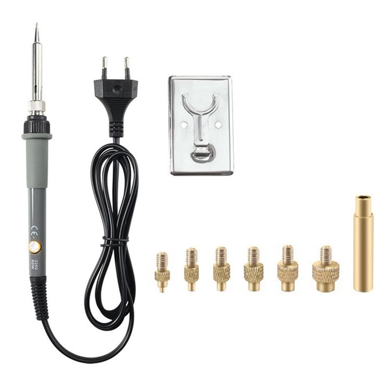 Good-Heat Melt Insert Nut Iron Tip Brass Hot Melt Insert Nut Embedded Kit M2-M8 Heat Insertion Tool 3D Printer Accessories EU Pl