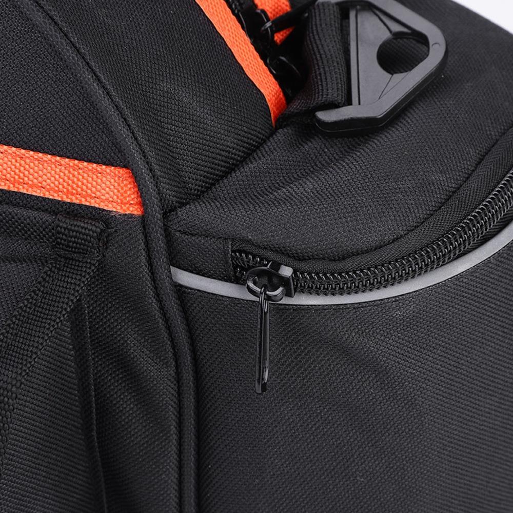 Polyester Bike Trunk Bag Adjustable Straps Bike Rear Seat Bag  Long‑distance Riding