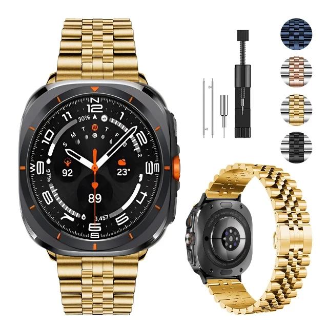 ONEMetal Band for Samsung Galaxy Watch Ultra Strap 47mm Bracelet Coorea for Samsung Galaxy Watch 8 44 40mm/8 Classic 46mm WatchbandMN