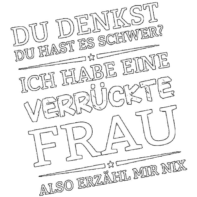 Black T Shirt with German Text Design for Casual Wear