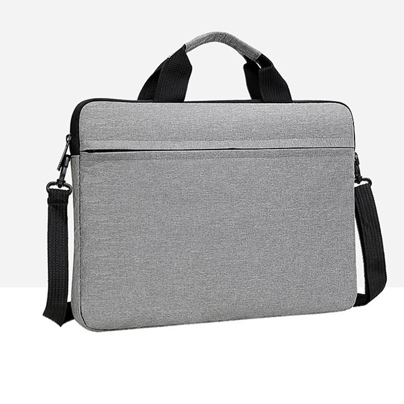 

Сумка для ноутбука 14 15 дюймов, деловая сумка, чехол для ноутбука с ремешком через плечо для Macbook Air Pro 13 14 15 Xiaomi Hp Lenovo Dell 15 inch серый