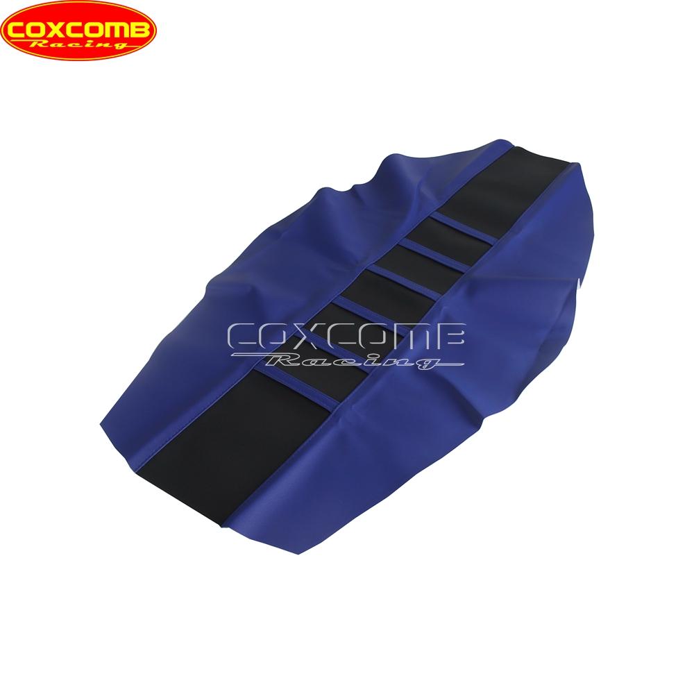 Custom MX Seat Cover Ribbed Motocross Racing Seat Pad For Suzuki Yamaha Gas Gas Kawasaki KLX KXF EXC RM RMZ DRM WR YZ 125 450