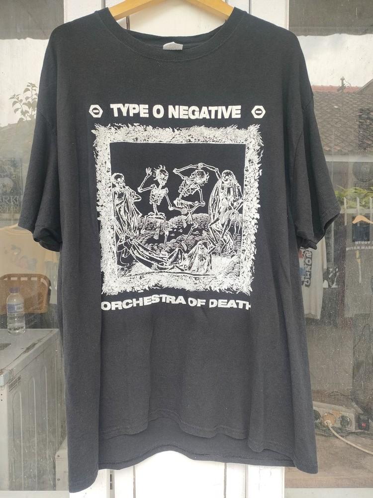 Винтаж 90-х Type O Negative Orchestra Of Death Черная унисекс футболка S-5XL KH11772 Унисекс футболка S