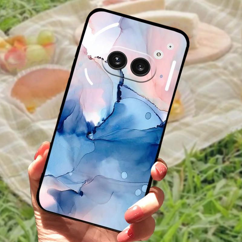 For Nothing Phone 2A Case Cover Silicone Soft Fashion Black Bumper Funda Coque for Nothing Phone 2A Full Protective A142 Capa