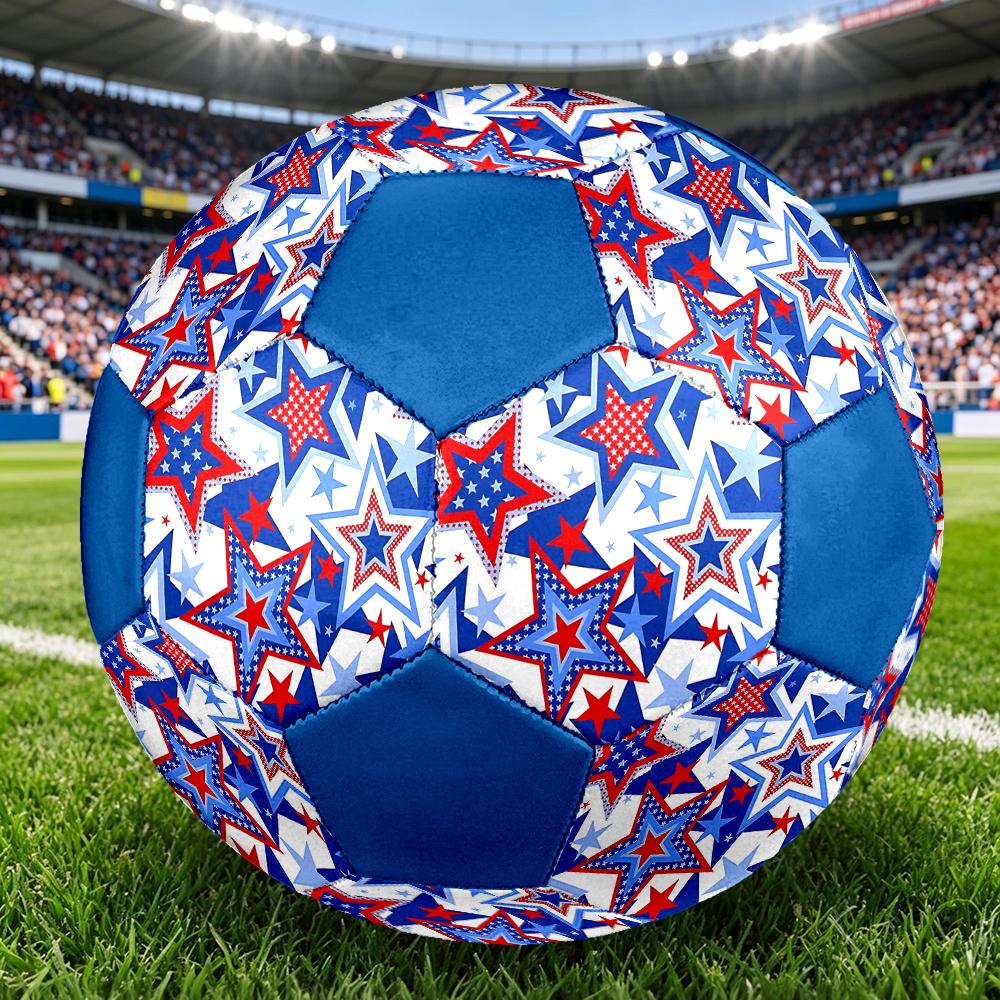1PC American Flag Stars Soccer Ball Size 5 Football Machine Sewn Indoor/Outdoor Universal Football W128