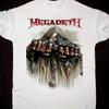 Casual Summer T-shirt Rare Megadeth Band Pure Cotton Men and Women Comfortable and Breathable Pure Cotton Casual Sports T-shirt