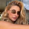 Square Unisex Sunglasses With Uv400 Protection For Outdoor Fashion And Parties