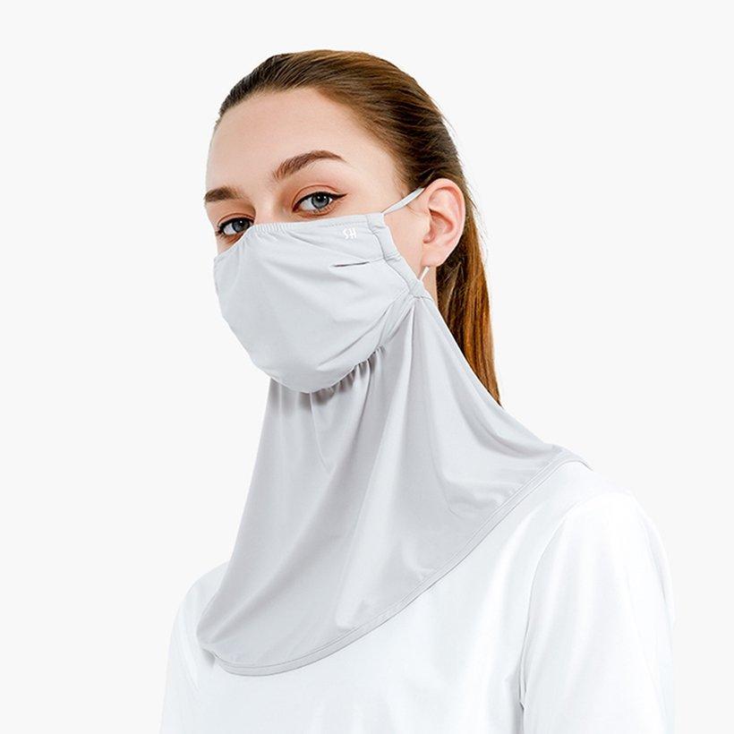 Ice Silk Mesh Bandana Neck Gaiter Face Mask Unisex Outdoors Ear Strap Face Scarf