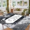 Fulham Fußball Design Kristall Samt Teppich Weiche Dekorative Matte für Schlafzimmer Eingang